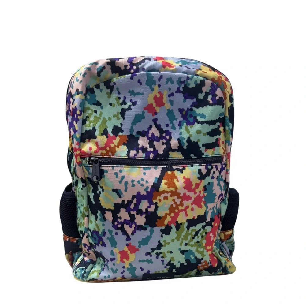 Vera Bradley Grand Laptop Backpack Womens OS Happy Blooms ReActive Excellent